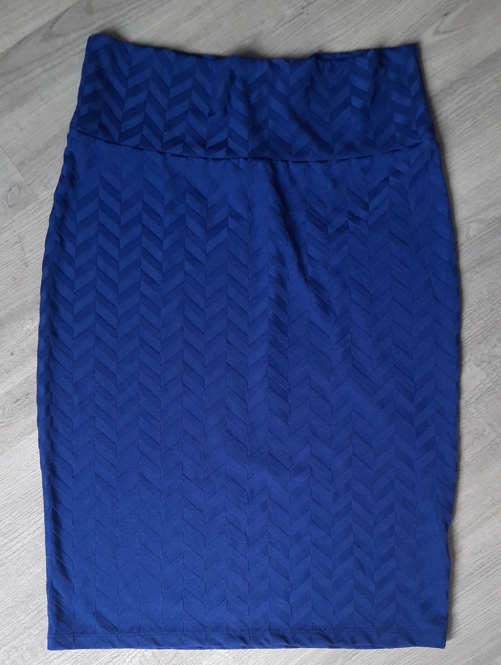 Lularoe Textured Blue Cassie Skirt